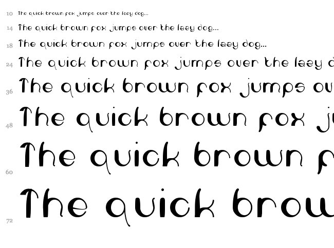 Heart and Love font waterfall